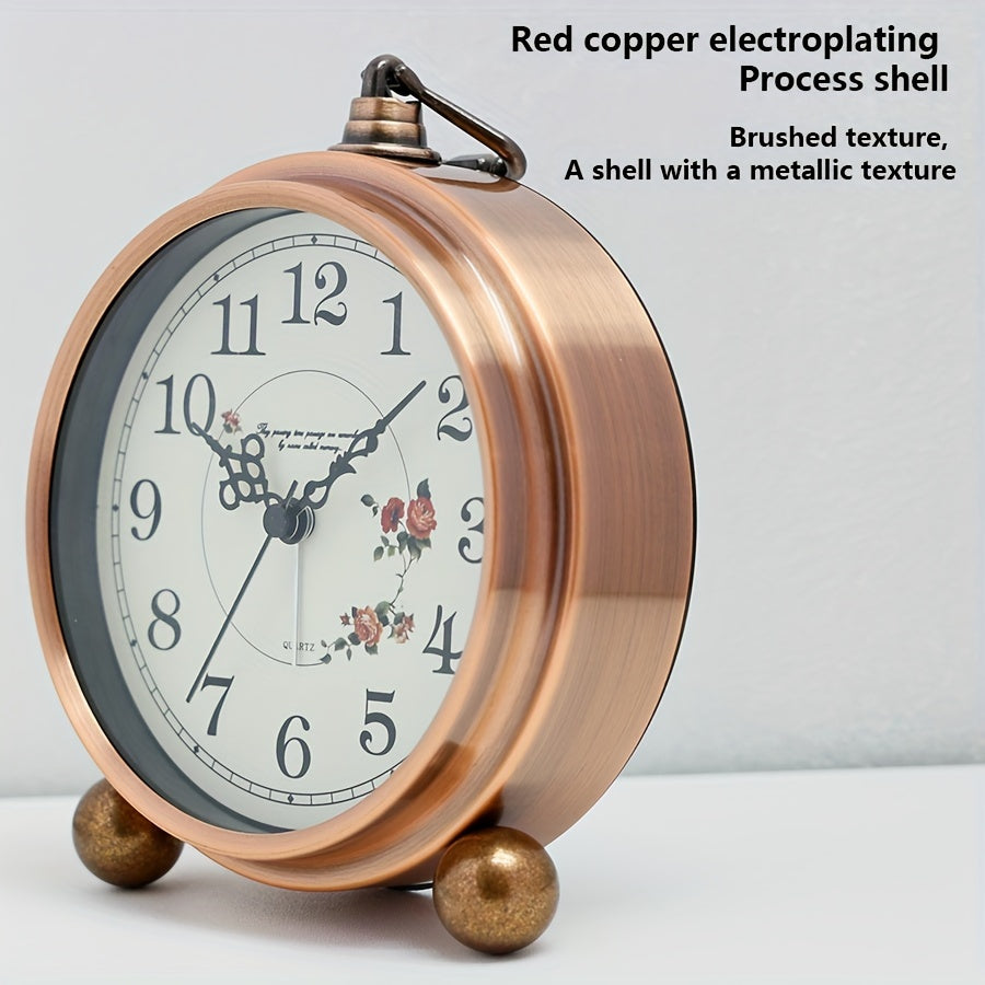 Timeless European-Style Silent Desk Clock for Peaceful Spaces