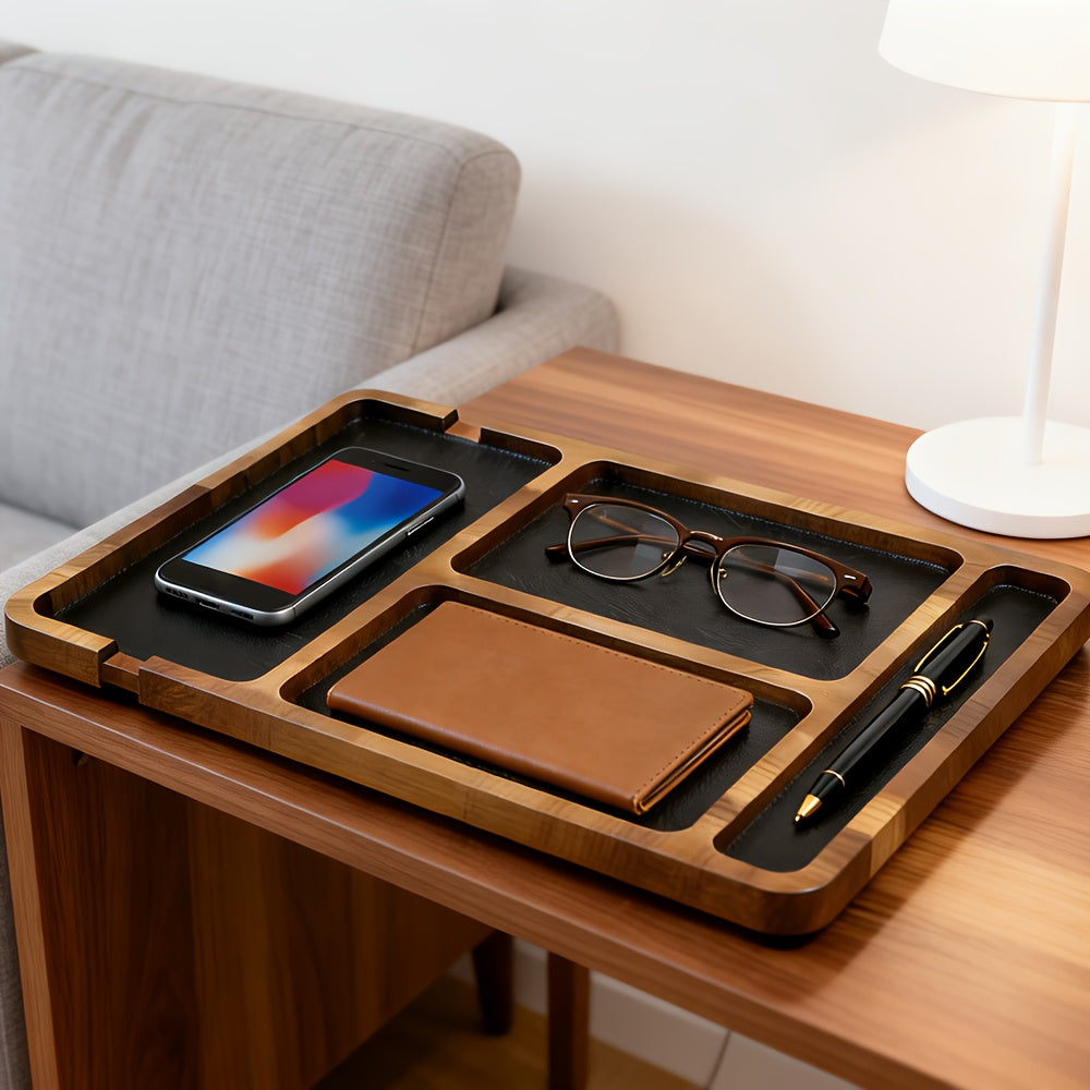 NaturalWood Desk Organizer – Elevate Your Workspace