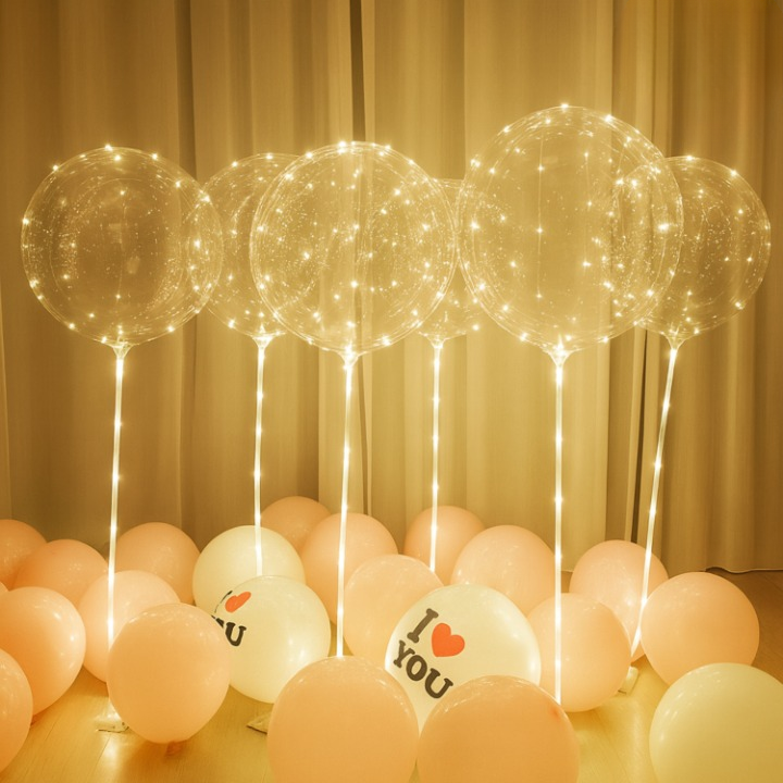 LED Light-Up Balloons – Pack of 10 Pieces