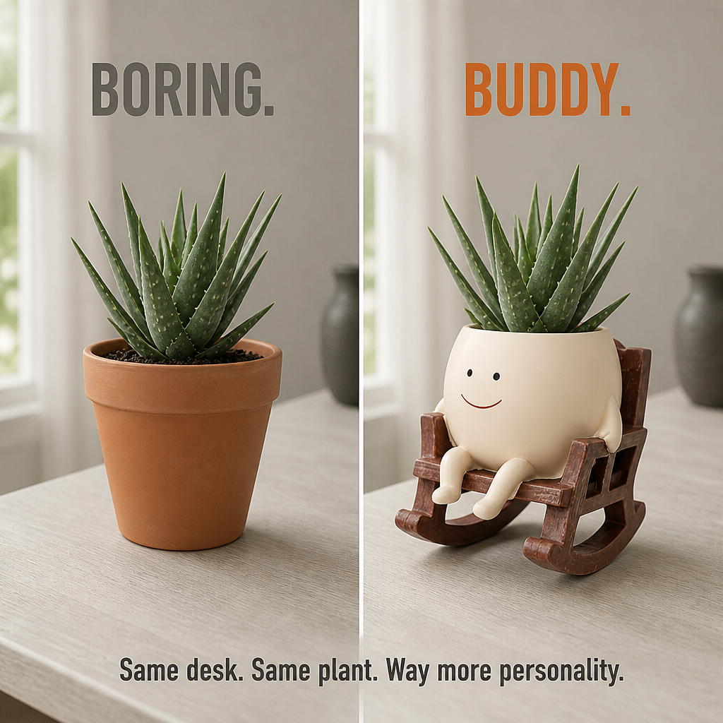VivaChairs™ — Transform Any Succulent Into a Grinning Desk Companion Instantly