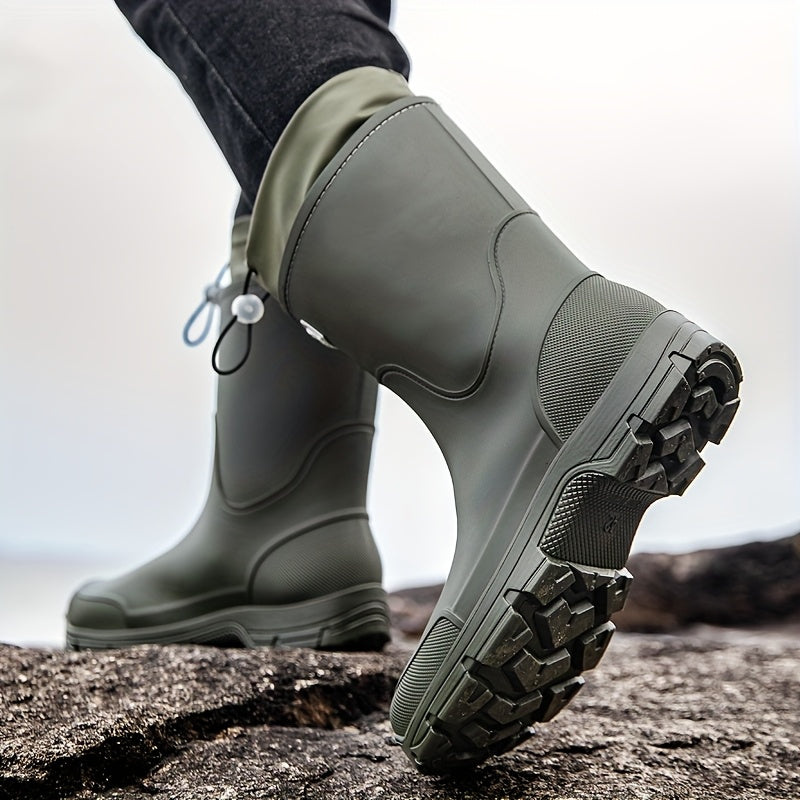 AquaGuard - Sturdy Mid-Calf Waterproof Footwear for All
