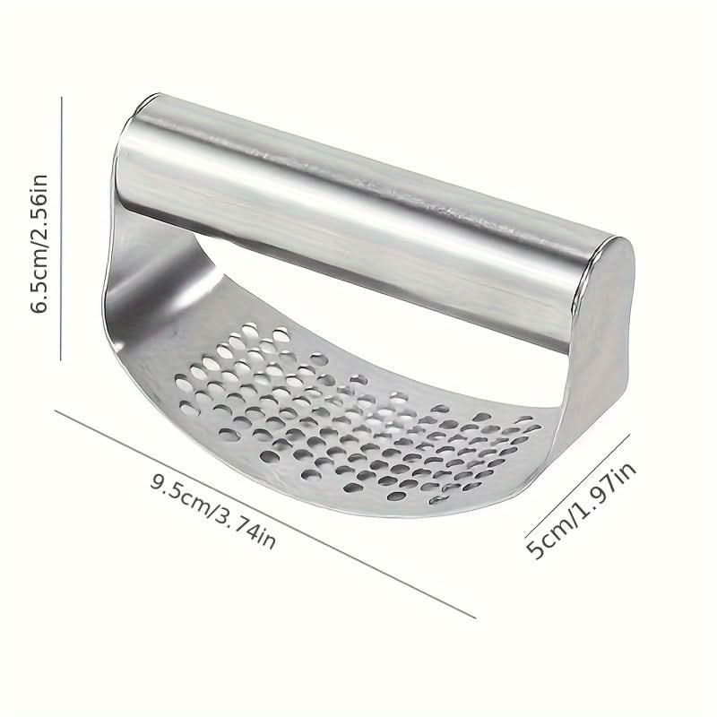 Manual Garlic Press - Handheld Crusher for Fresh Garlic