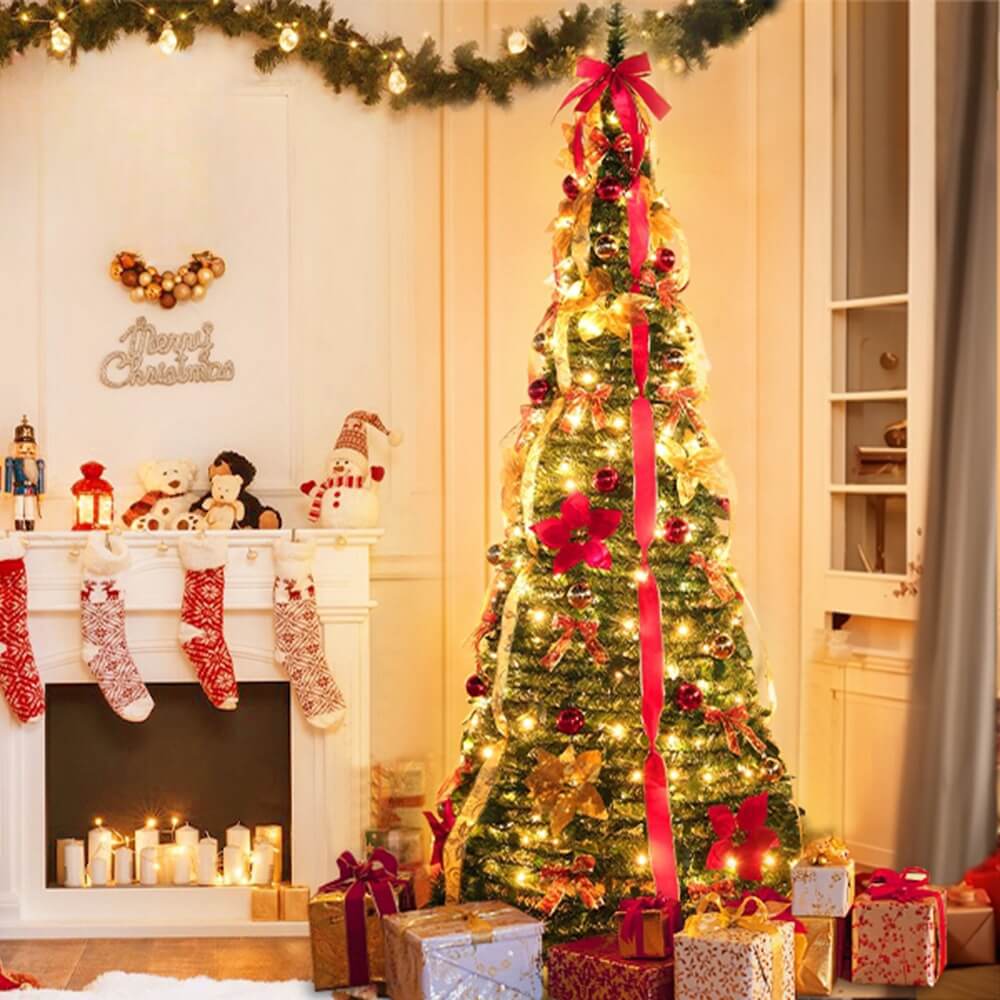 FiraLuxe™ Folding Christmas Tree — Effortless Holiday Glow That Sparks Joy Instantly