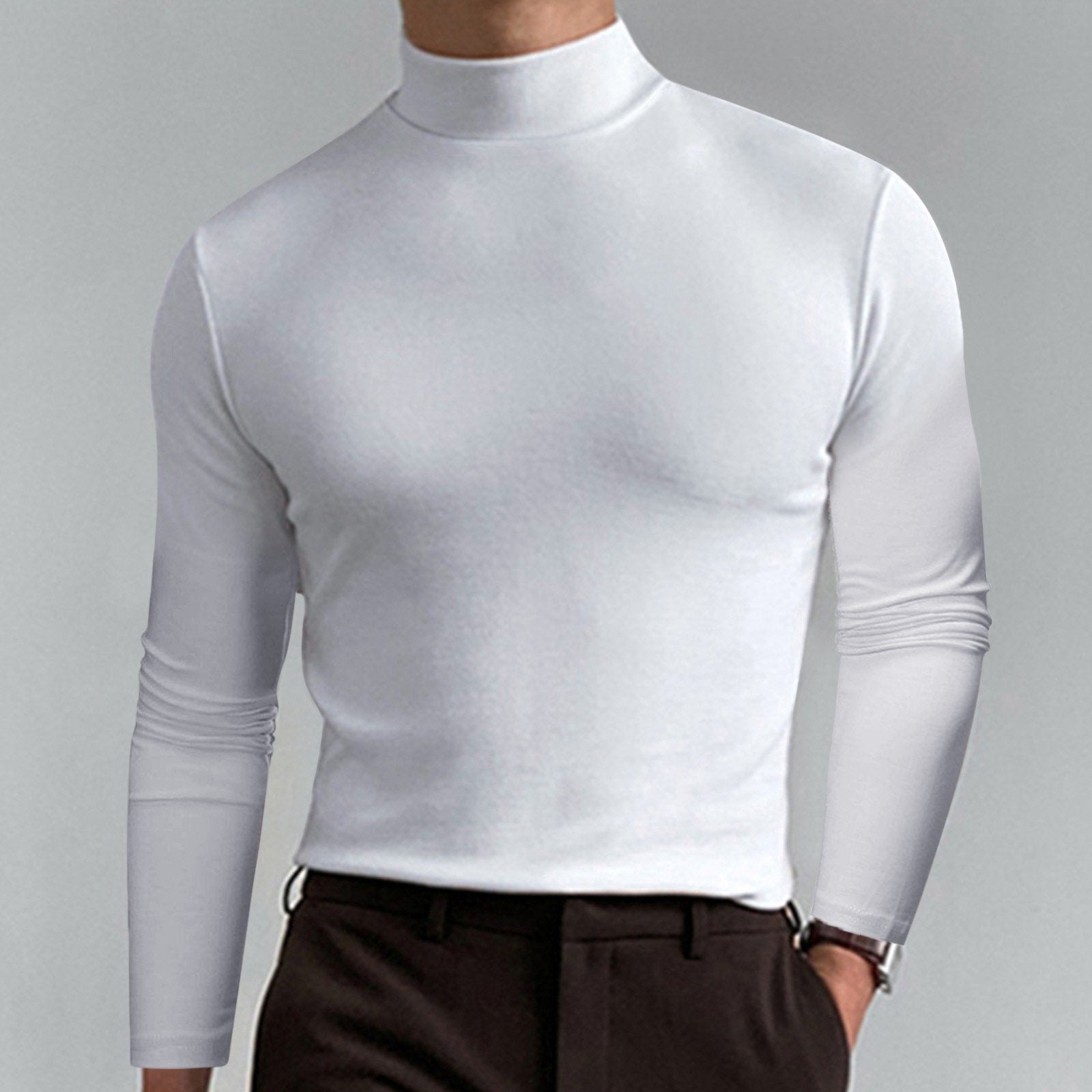 Marsilio™ – Men’s Sculpting Slim-Fit Mock Turtleneck
