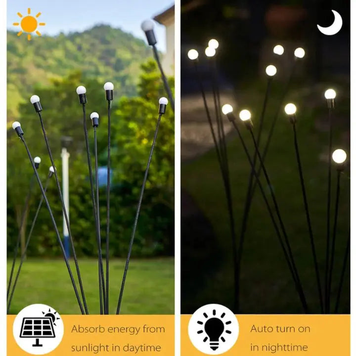 Waterproof Solar Firefly Lanterns with 6 LEDs