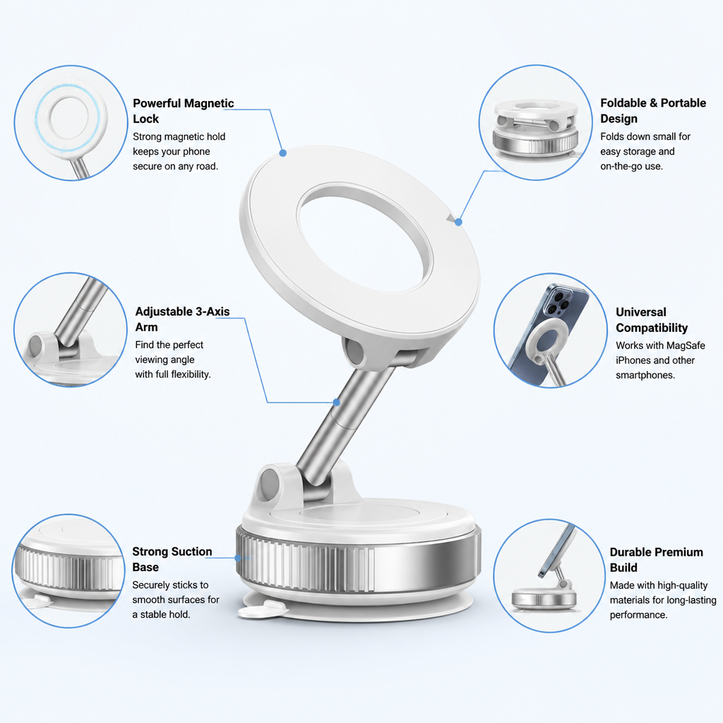 GripTitan™ — Command Every Drive with Rock-Solid Phone Security and Effortless Control