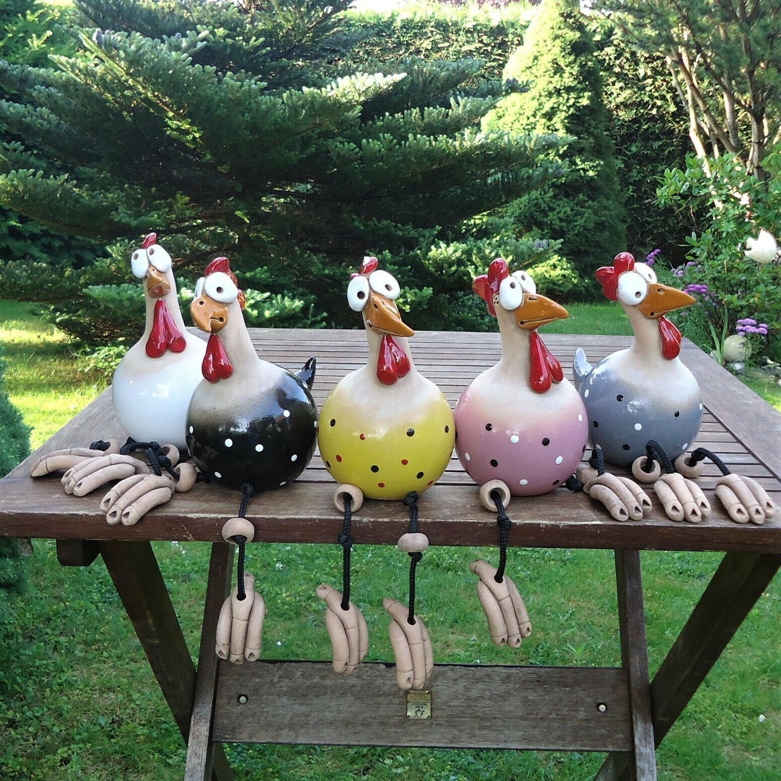 Garden Ornament | Fence Sculpture Chicken | Durable, Playful Style | FenceFunky