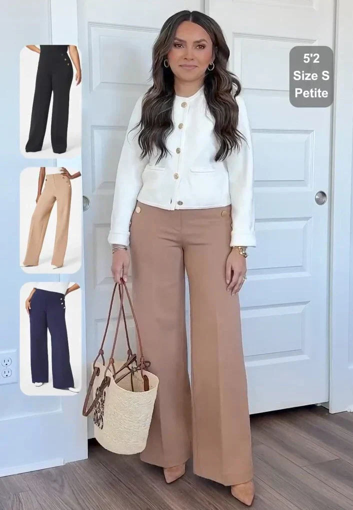 VeloraFlow™ Wide-Leg Pants — Shape Your Silhouette with Comfort and Grace All Day Long
