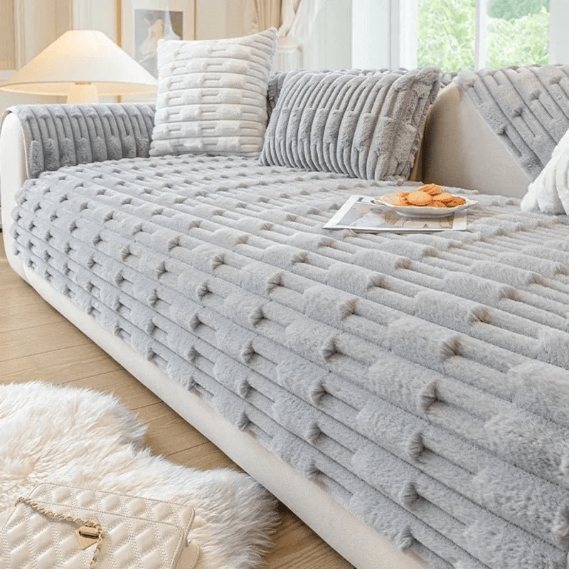 VeluraNest™ Plush Sofa Shield — Wrap Your Sofa in Unshakable Warmth and Plush Protection