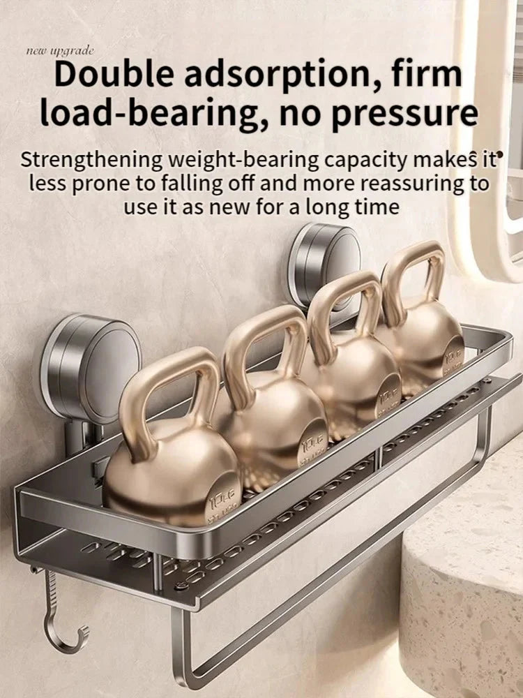 Suction Cup Shower Shelf | Drill-Free Setup | Drip Guard | SnapShelv