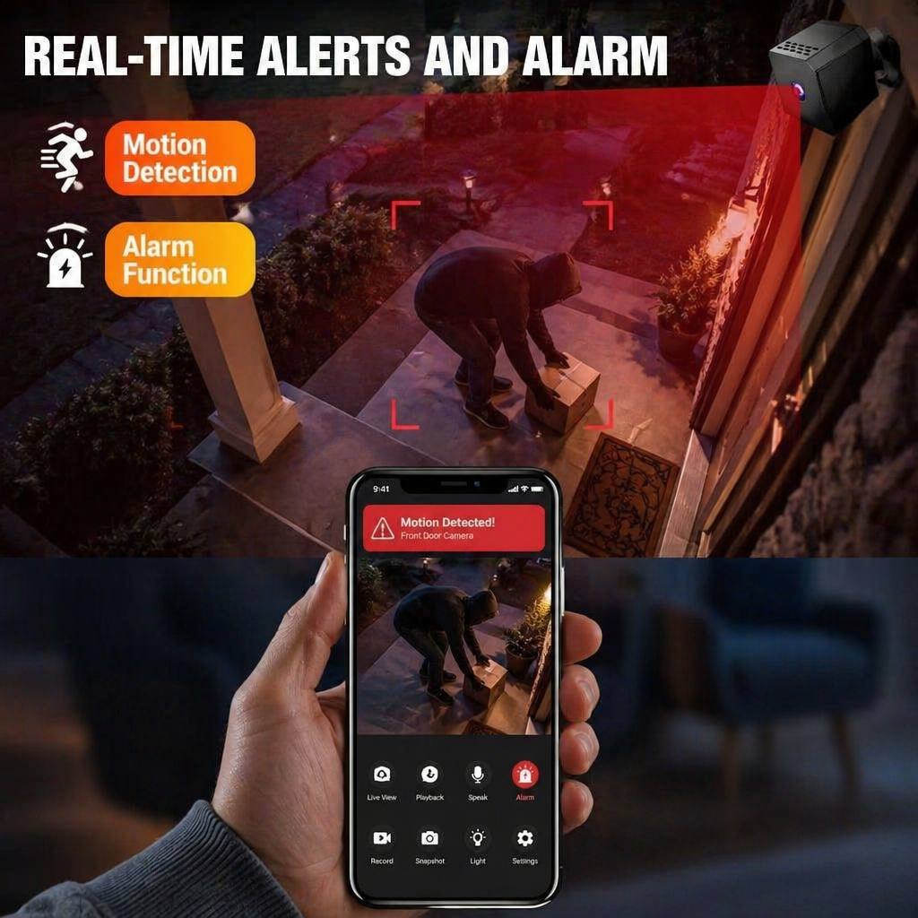Zoomora™ Mini Cam — View Every Room Day and Night, Wherever You Are