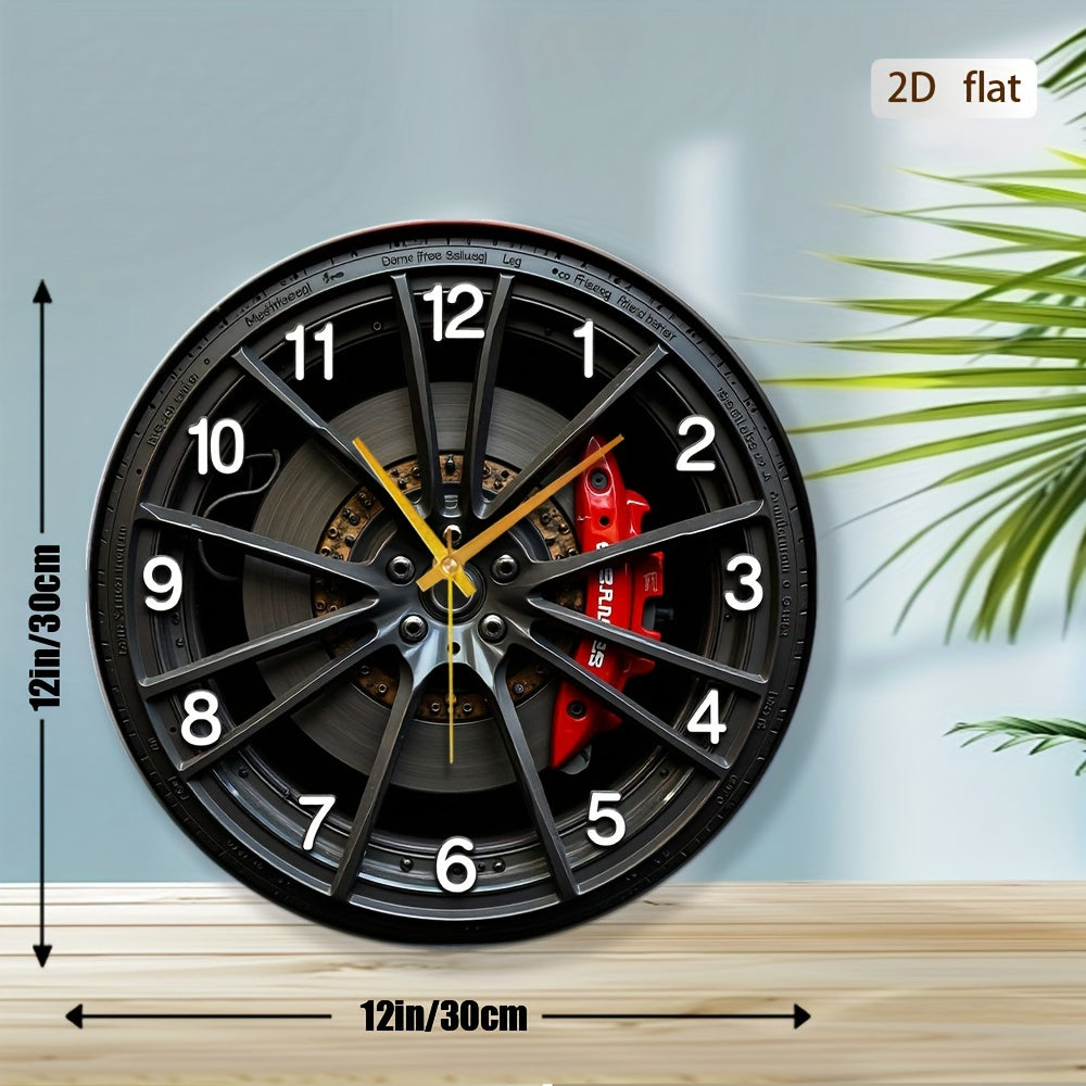 AutoChrono – Stylish 2D Wall Clock for Car Lovers