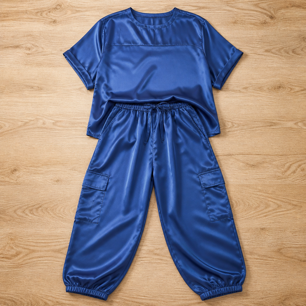Celestiva™ Satin Sweater and Pants Set — Wrap Yourself in Cool, Effortless Elegance Every Day