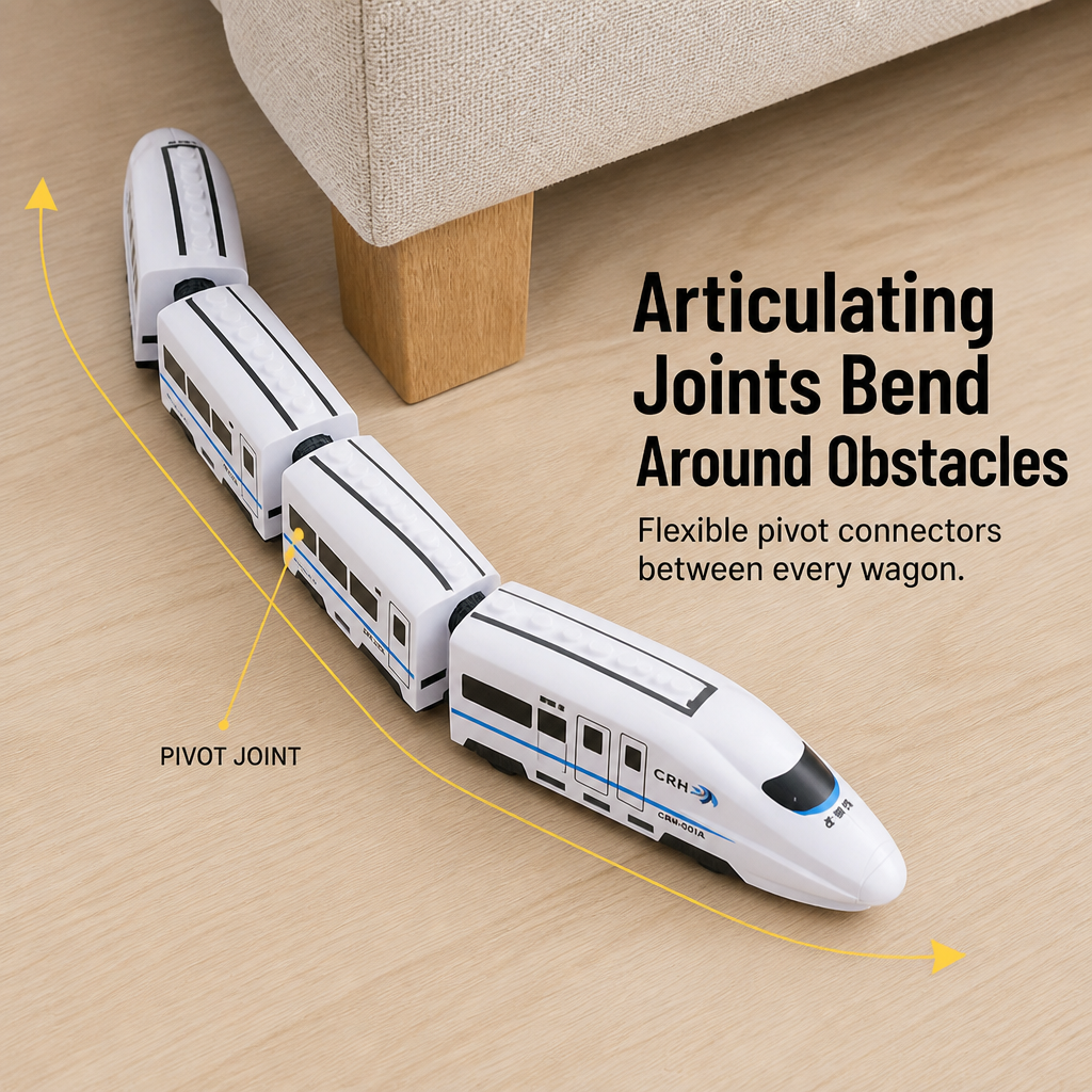 BrainBuzz Express™ — Dash a Lifelike Bullet Train Across Their Bedroom Floor