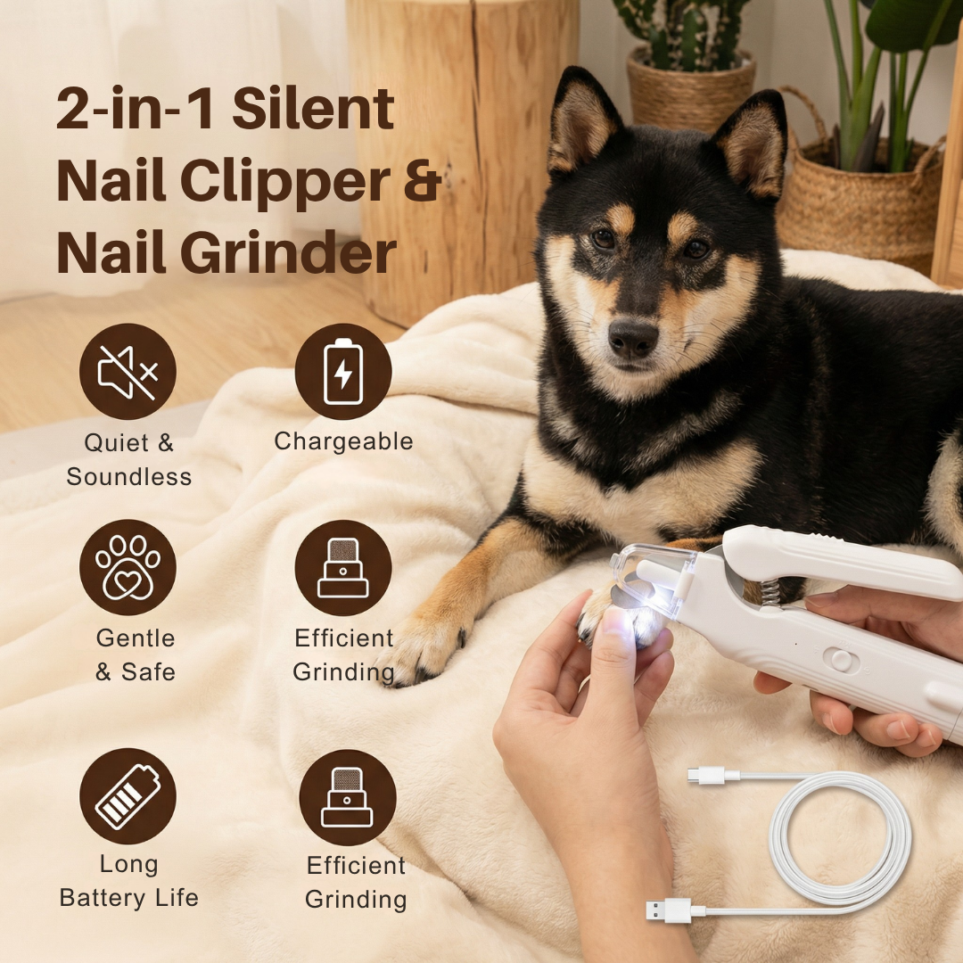 SereniPaws™ — Calm Your Pup Instantly with Silent, Stress-Free Nail Care
