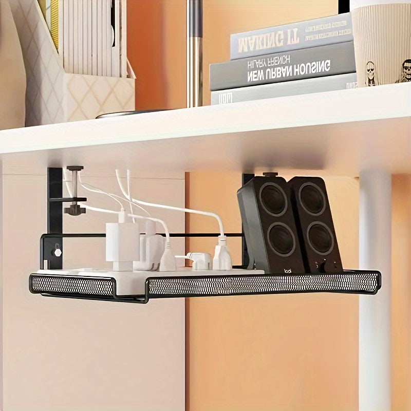 Versatile Metal Desk Organizer with Easy Installation