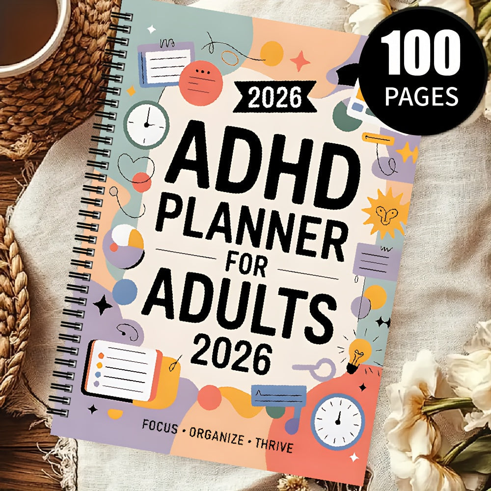 MindMaster 2026: Essential Planner for ADHD Adults