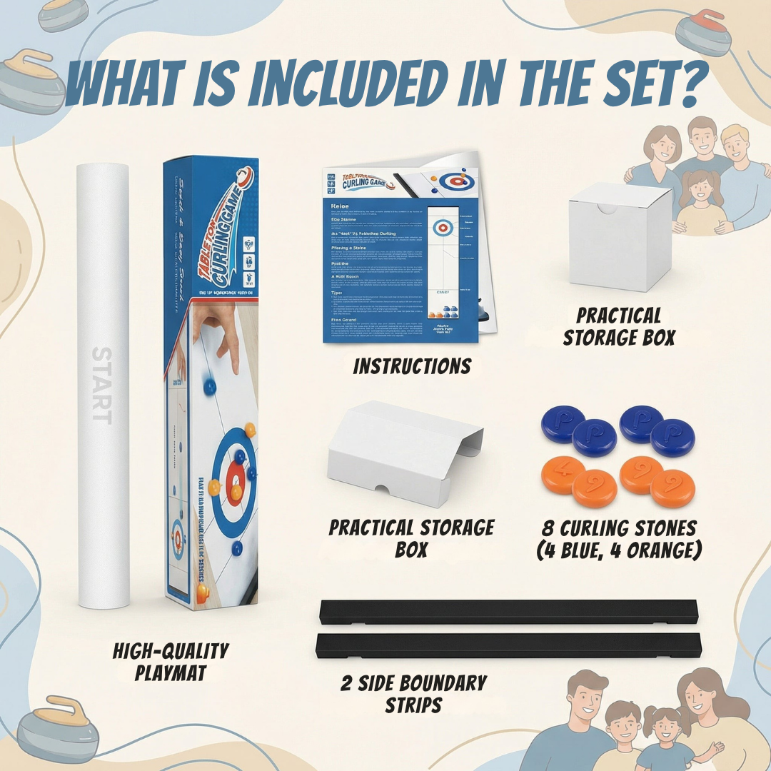 StormSlide™ Mini Curling Set — Ignite Family Fun and Sharpen Every Mind with Every Slide
