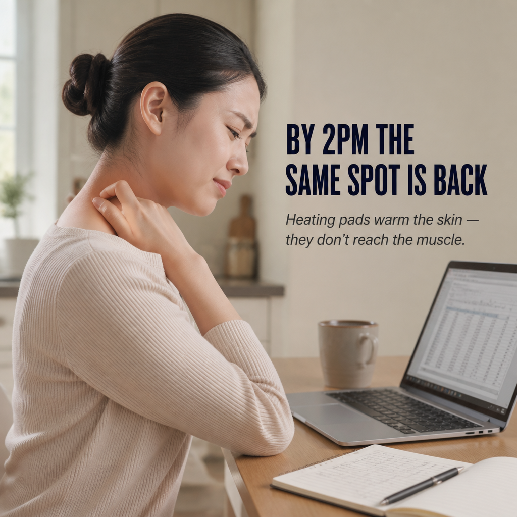 SensaWave™ — Melt Away Neck and Shoulder Knots With Warm Shiatsu Hands