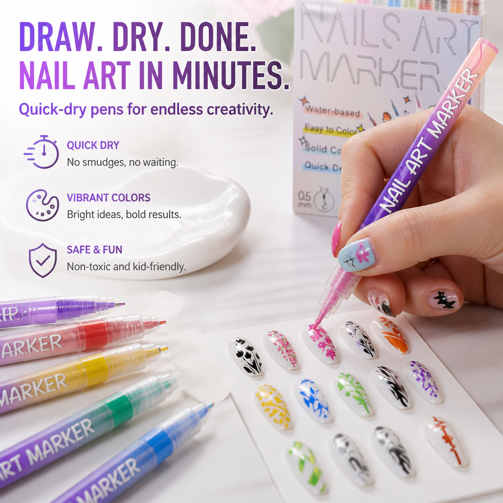 ColorKraft™ — Ignite Your Child’s Confidence with Lightning-Fast, Mess-Free Nail Art Fun