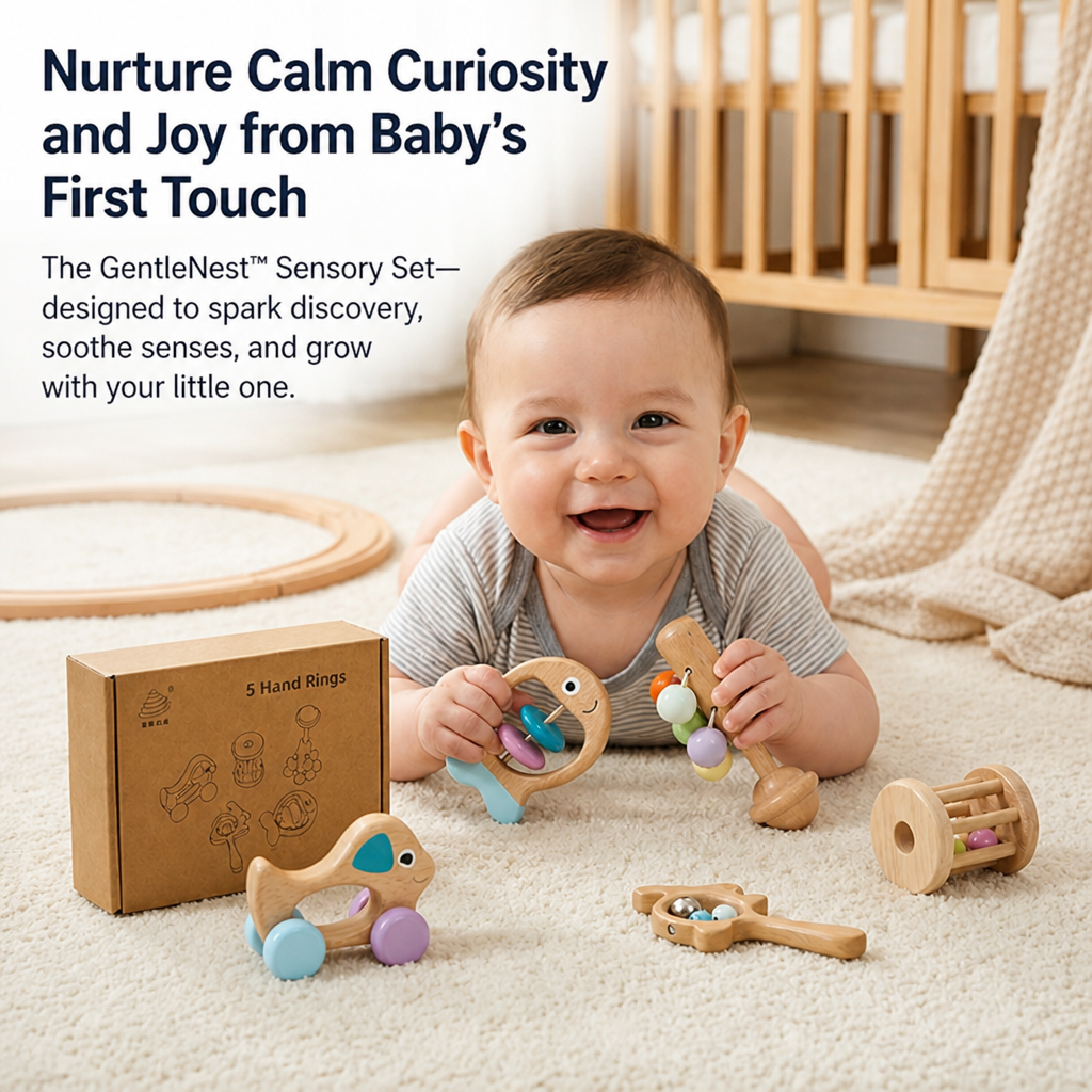 The GentleNest™ Sensory Set — Nurture Calm Curiosity and Joy from Baby’s First Touch