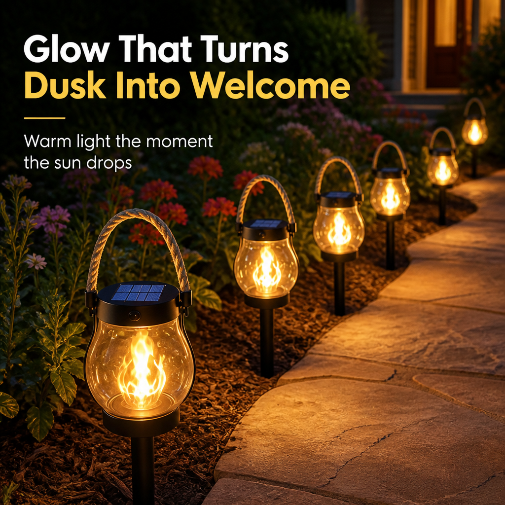 LumoraFlame™ — Ignite Cozy, Carefree Evenings with Safe, Solar-Powered Glow