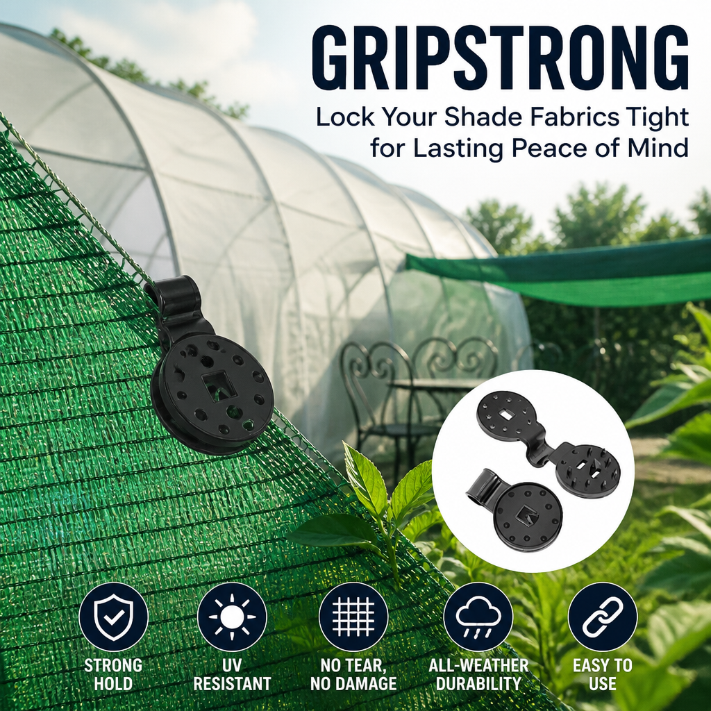 GripStrong™ — Lock Your Shade Fabrics Tight for Lasting Peace of Mind and Total Weather Defense