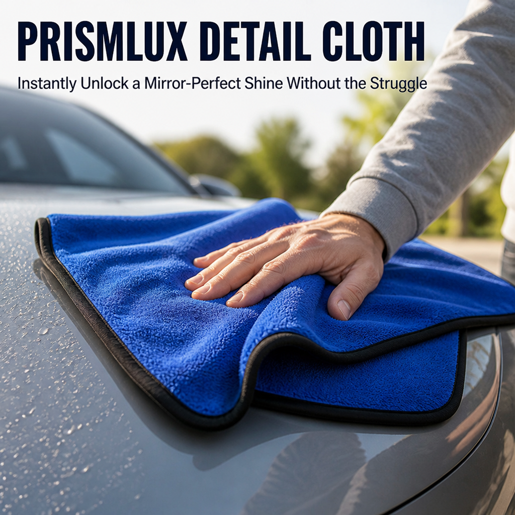 PrismLux™ Detail Cloth — Instantly Unlock a Mirror-Perfect Shine Without the Struggle