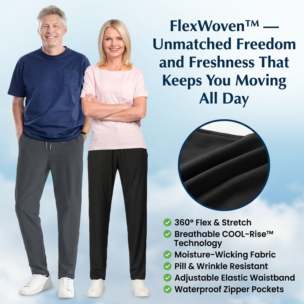 FlexWoven™ — Unmatched Freedom and Freshness That Keeps You Moving All Day