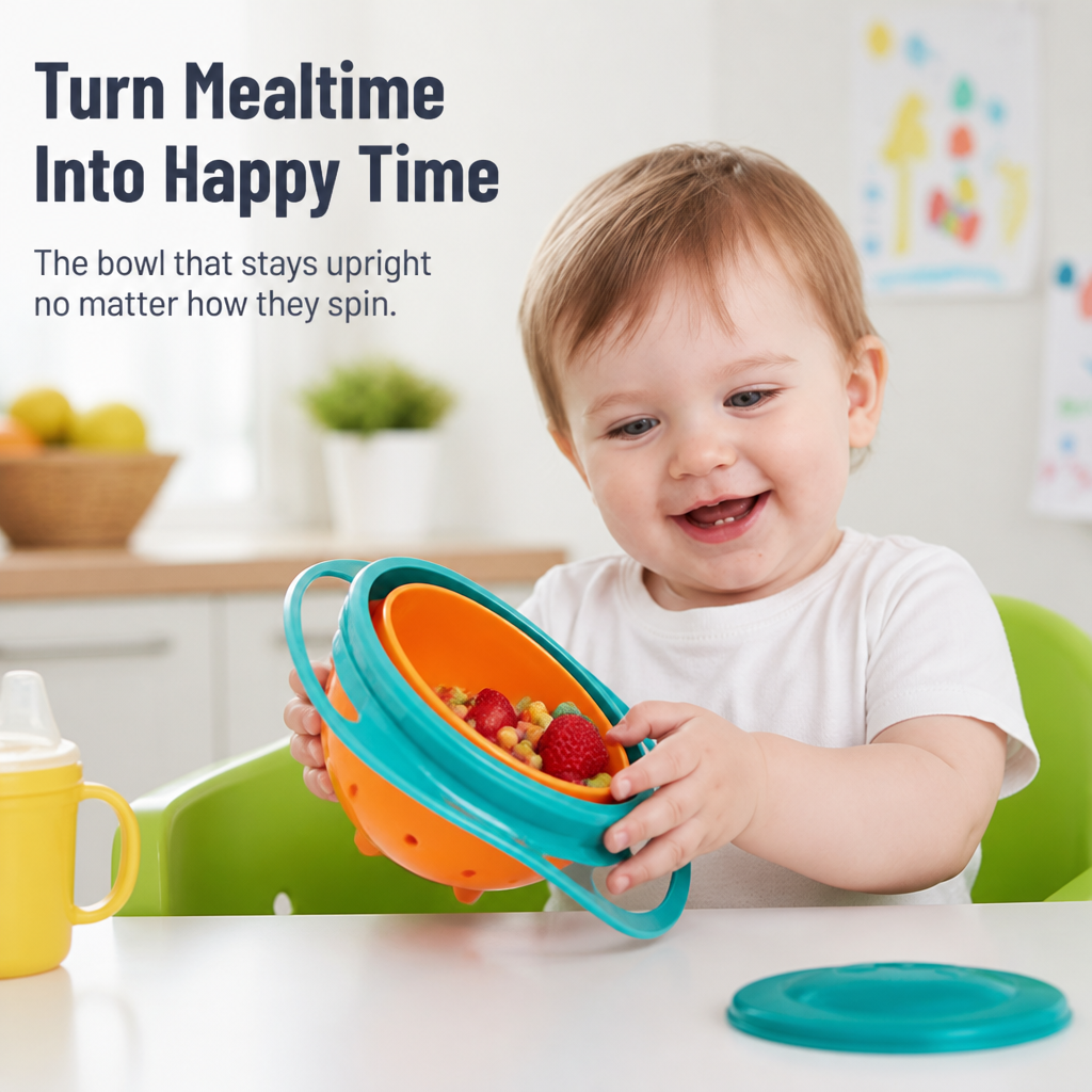 TwistSafe™ Bowl — Turn Toddler Chaos into Proud, Spill-Free Confidence