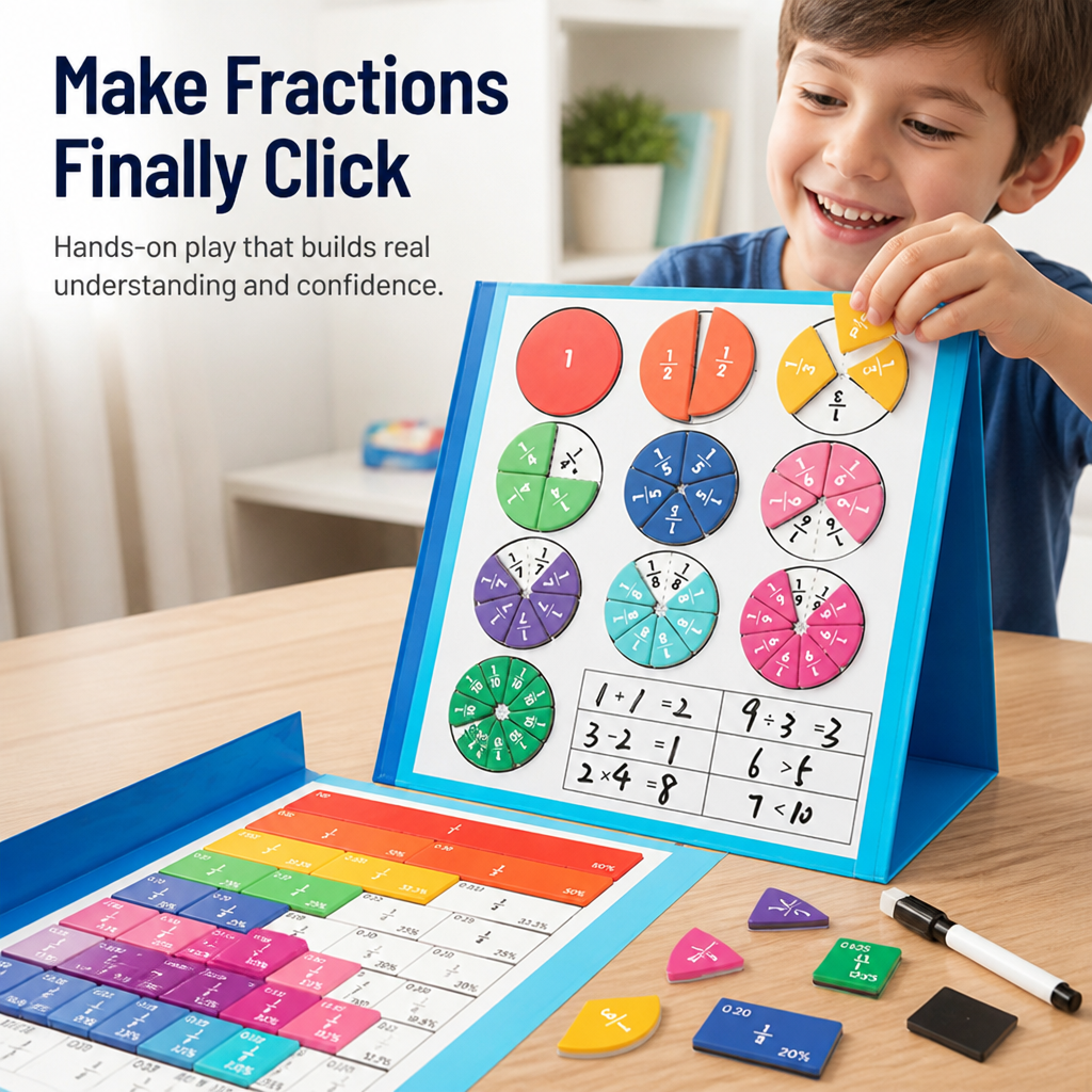 MathTactix™ — Ignite Your Child’s Love for Fractions with Playful, Hands-On Confidence