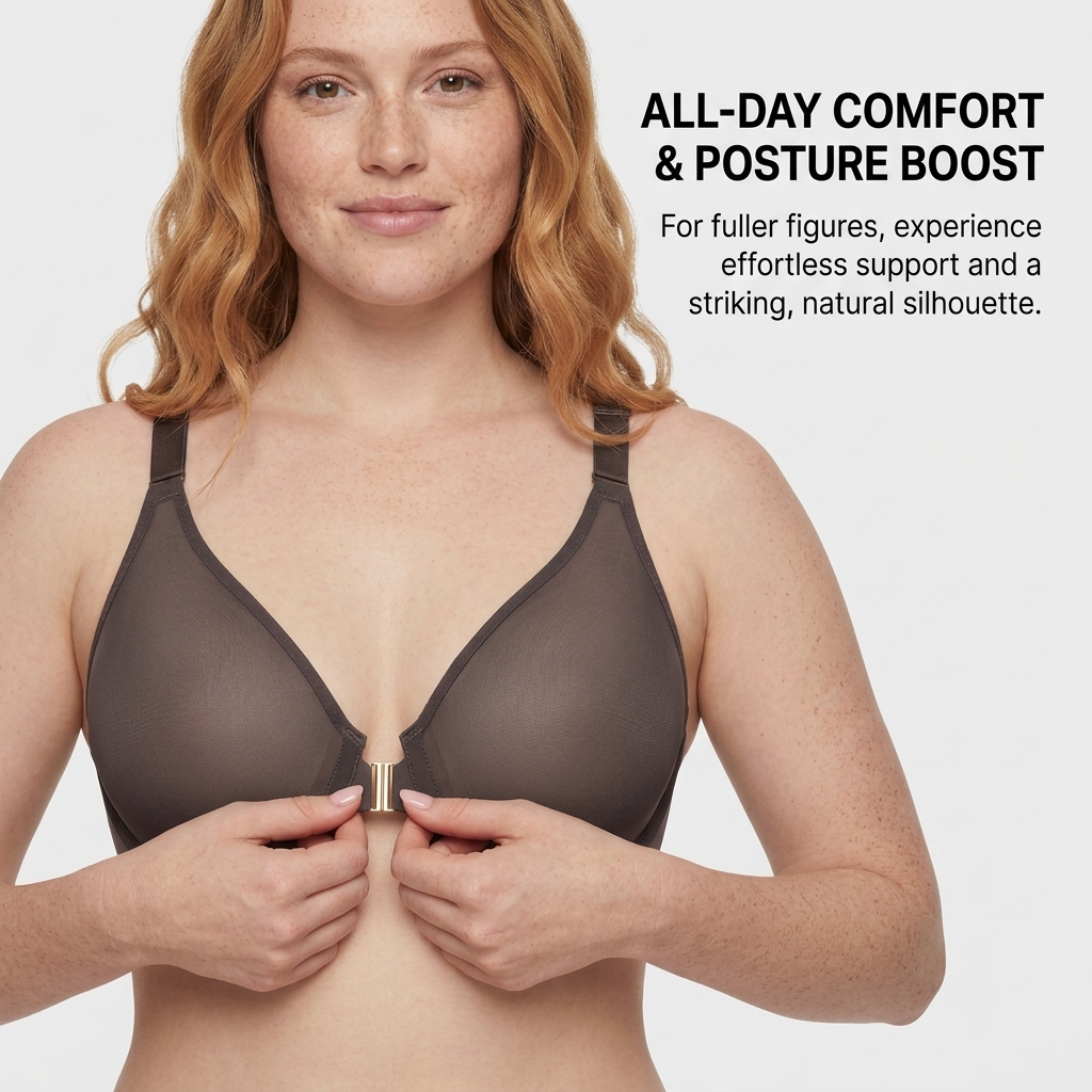 SilkStride™ Plunge Bra — Elevate Your Curves and Confidence with All-Day Comfort