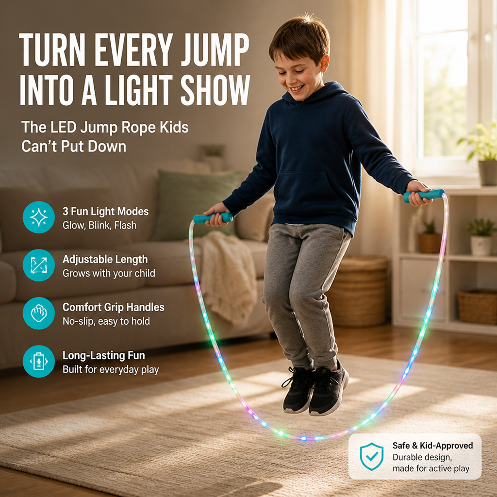 FlashStride™ — Turn Every Jump Into a Joy-Filled Light Show Kids Can’t Resist
