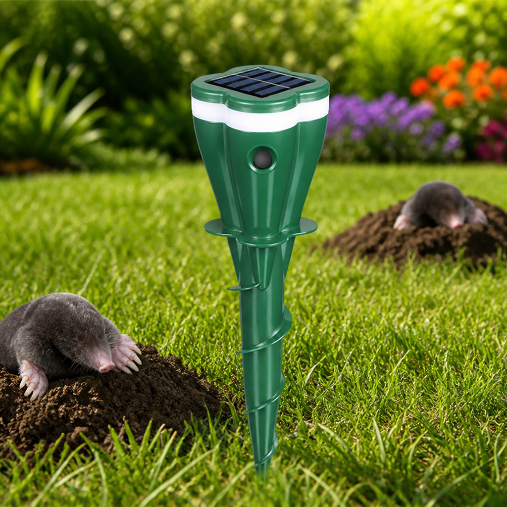TerraGuard™ — Quiet Solar Power That Banishes Moles and Revives Your Garden’s Glory