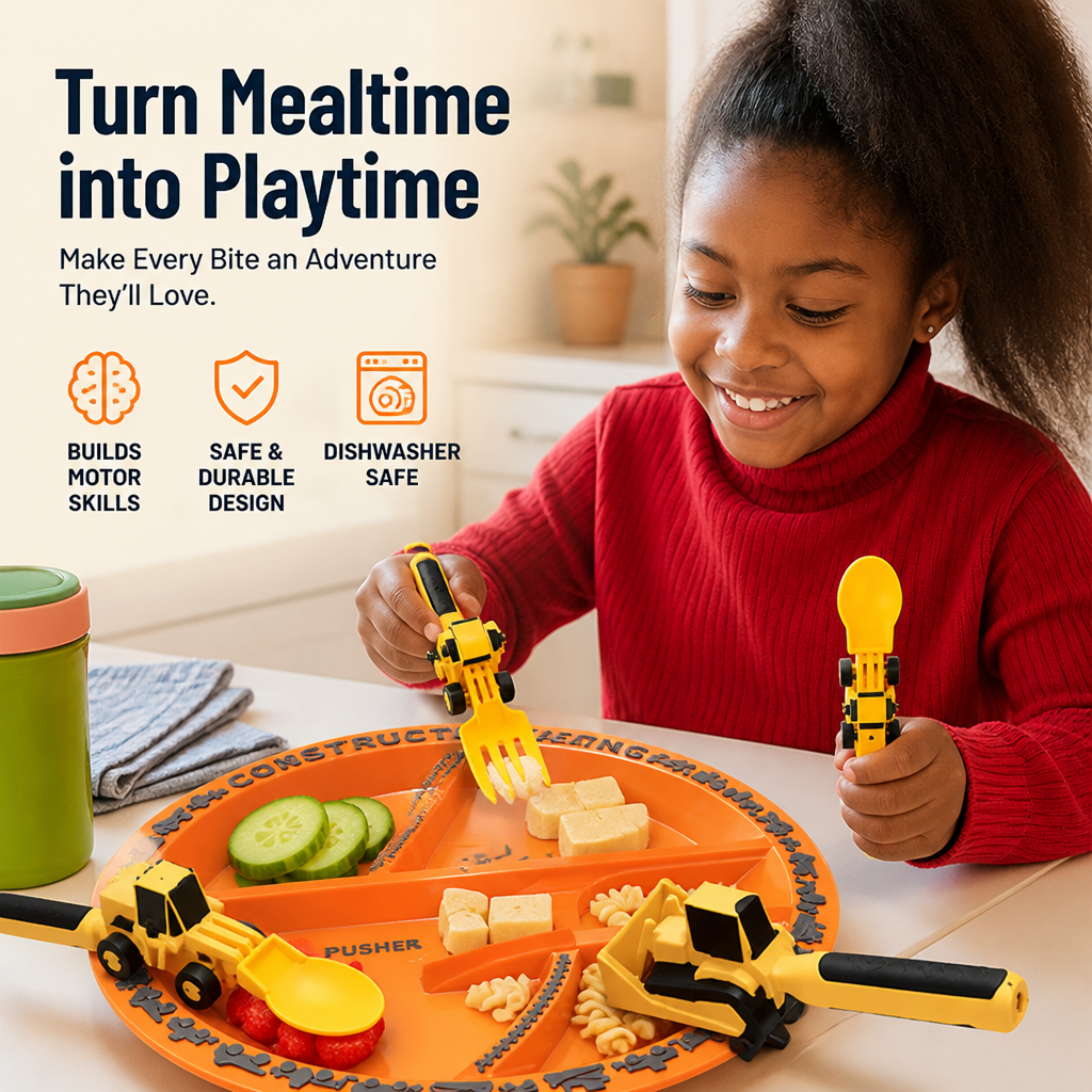 TurboTots™ Cutlery — Ignite Your Child’s Confidence and Turn Every Meal into Playful Adventure