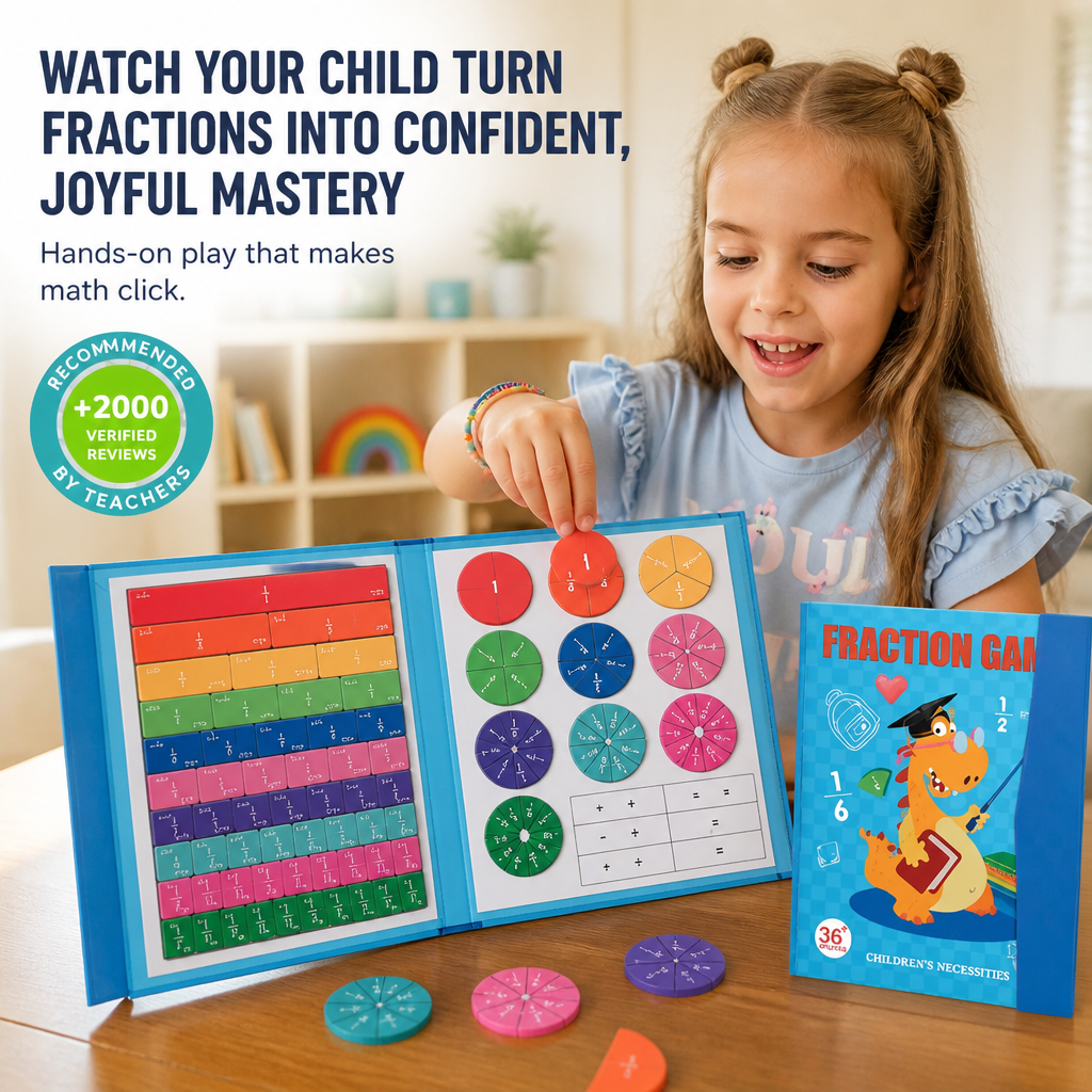 BrightPieces™ — Watch Your Child Turn Fractions Into Confident, Joyful Mastery