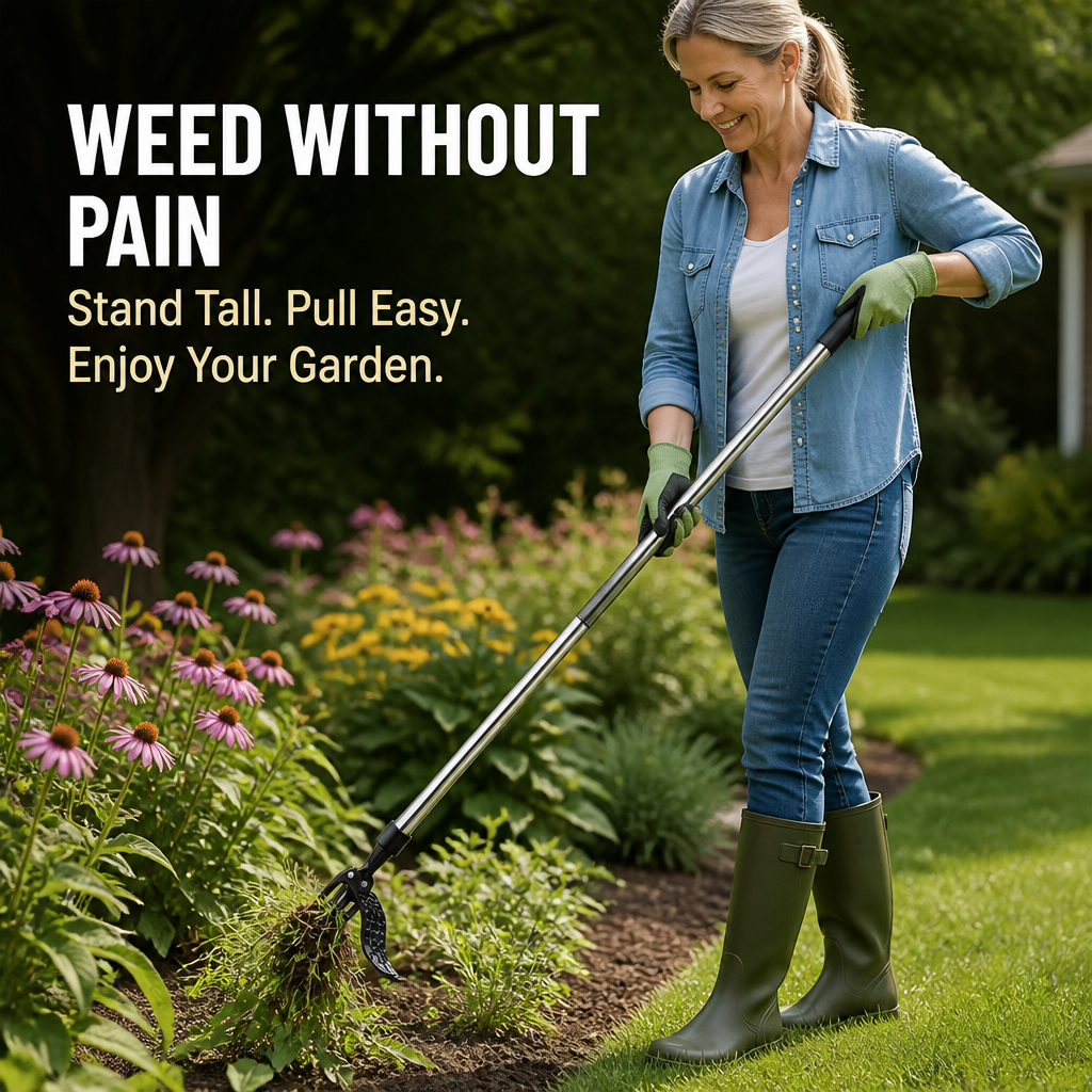 VertoWeed™ — Weed Without Pain and Stand Tall in Total Garden Control