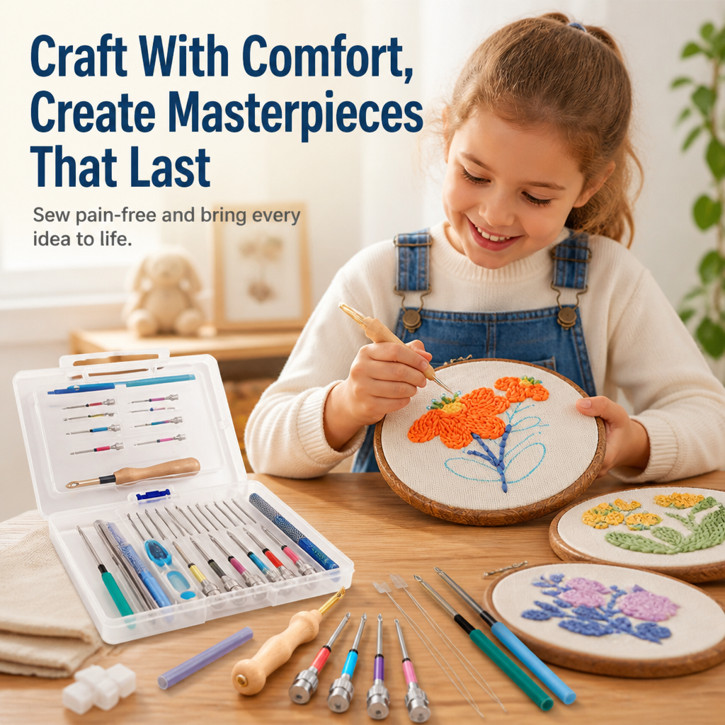 ThreadCraftr™ Precision Needle Kit — Sew Pain-Free, Create Masterpieces That Last