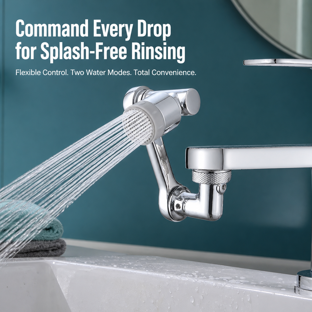 HydroLuxe™ — Command Every Drop for Splash-Free, Effortless Rinsing