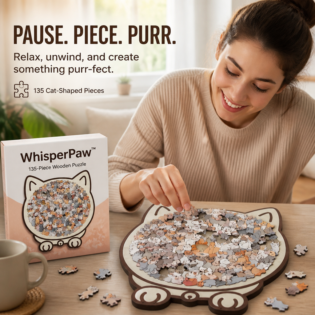 WhisperPaw™ — Transform Downtime into Calm, Creative Bliss with Every Piece