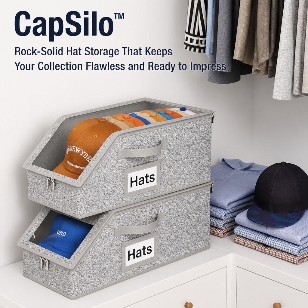 CapSilo™ — Rock-Solid Hat Storage That Keeps Your Collection Flawless and Ready to Impress