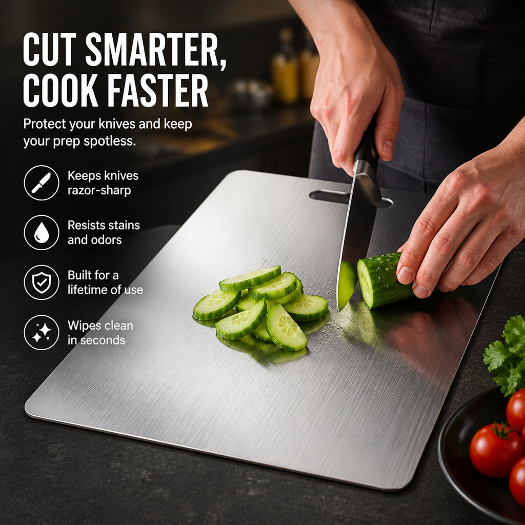 EdgeForge™ — Keep Your Knives Sharp and Your Kitchen Spotless with Effortless Prep