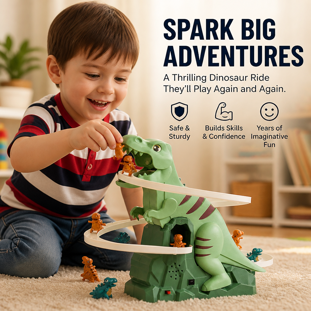 PrestoRex™ ThrillSlide — Ignite Your Child’s Confidence with Every Heart-Pounding Dino Adventure