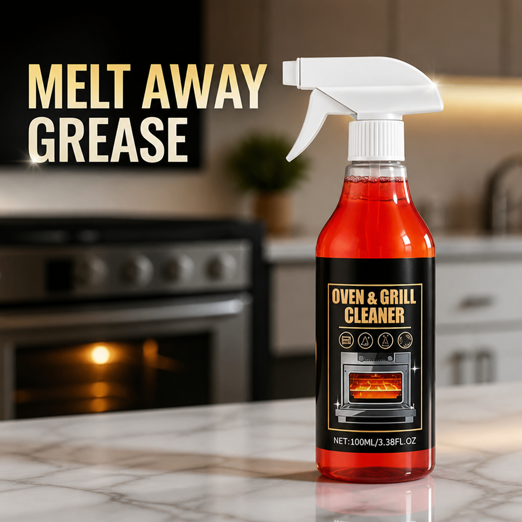 GlareEase™ — Melt Burnt-On Oven Grease in 5 Minutes, Zero Scrubbing