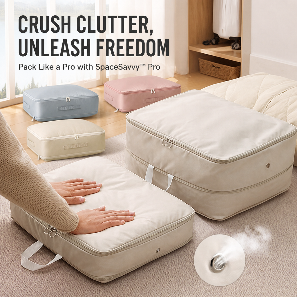 SpaceSavvy™ Pro — Crush Clutter, Unleash Freedom, Pack Like a Pro