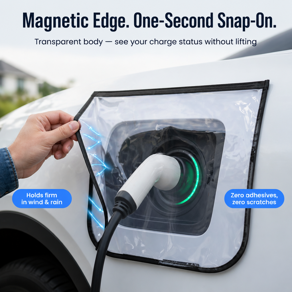 RamoraEdge™ — Stay Bone-Dry at Your EV Charging Port Whatever the Weather