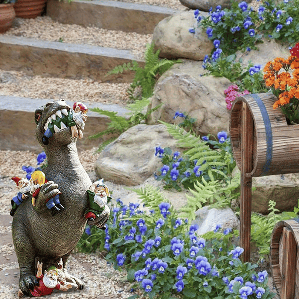 Weatherproof Resin Dinosaur Garden Decoration Figure