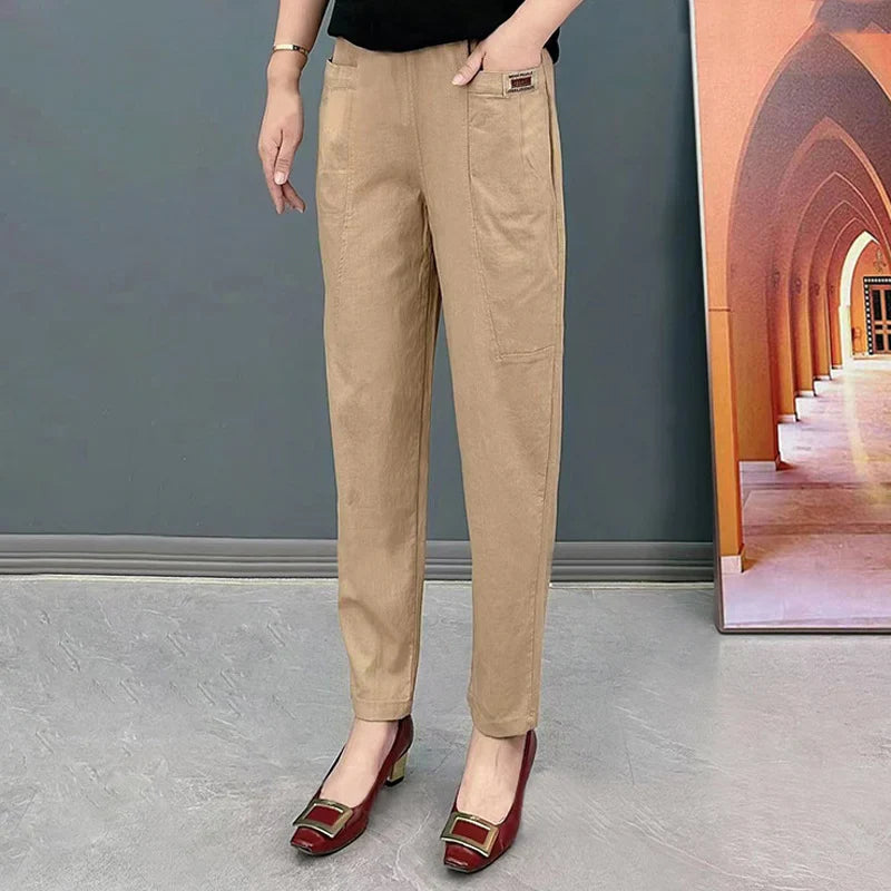 LuminaEase™ Cotton Pants — Feel Unstoppable All Day in Cloud-Soft Freedom