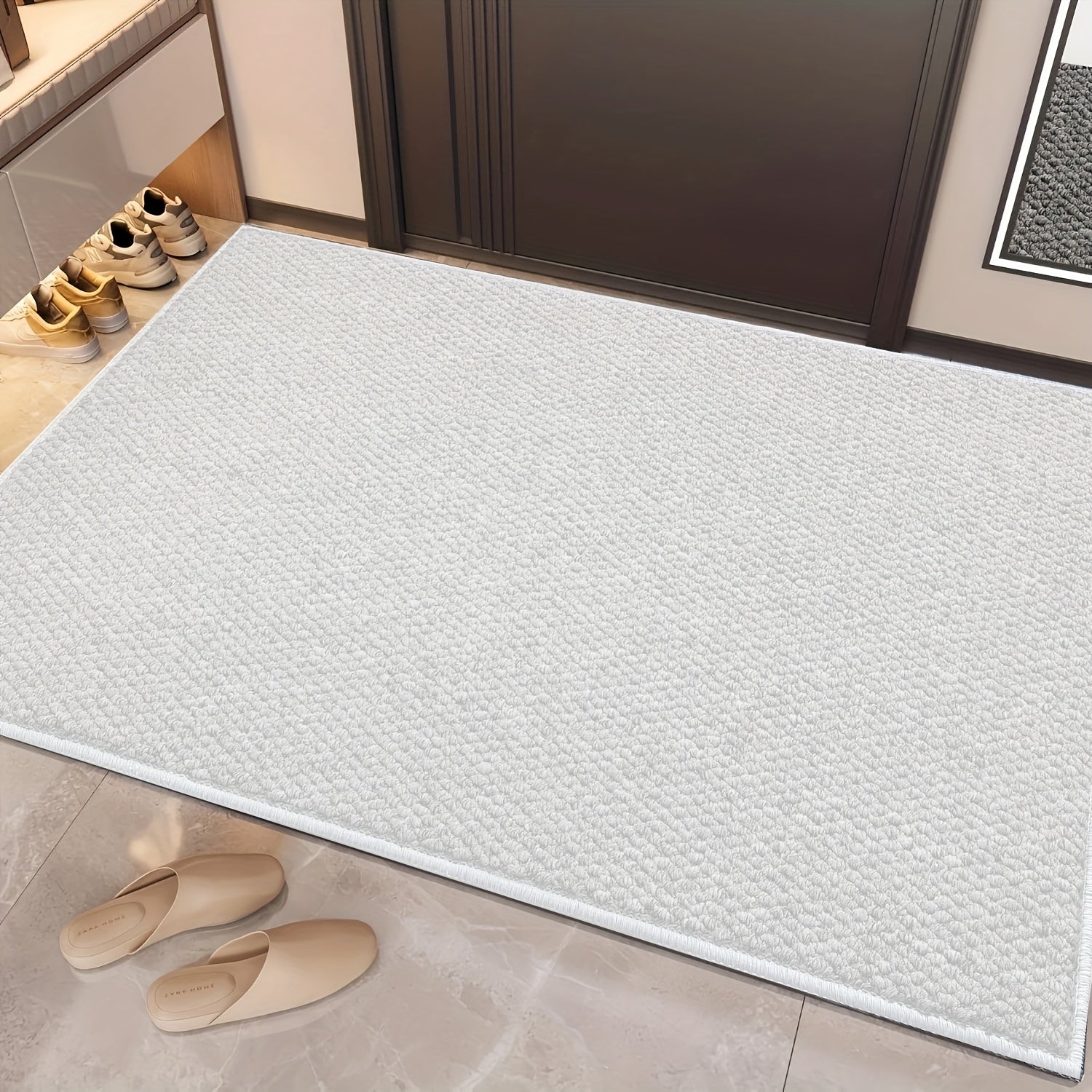 Cozy Welcome Mat with Pineapple Design and Non-Slip Base
