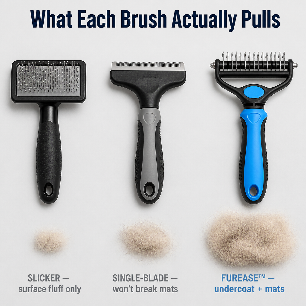 FurEase™ — Remove A Small Dog's Amount Of Undercoat Without The Yelp